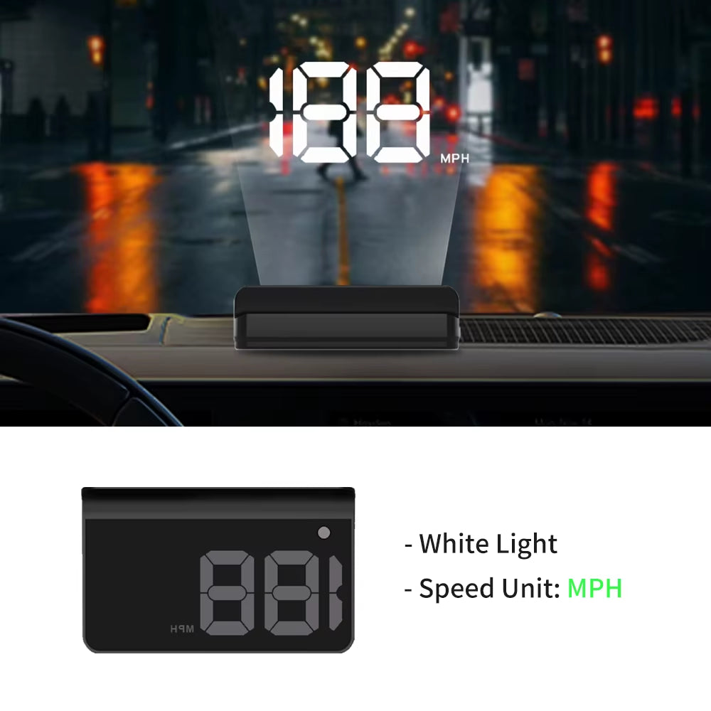 Revolutionize Your Driving Experience with Our Universal HUD Head-Up Display GPS Speedometer - Easy Plug & Play Installation!